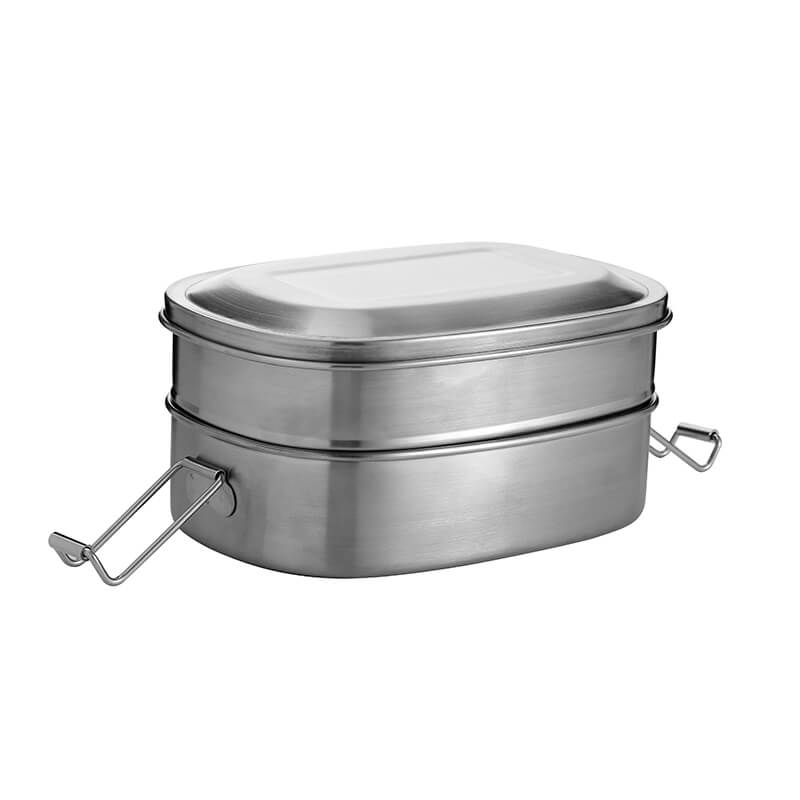 Double Wall Insulated Stainless Steel Lunch Box With Steel Lid To Keep Food  Hot