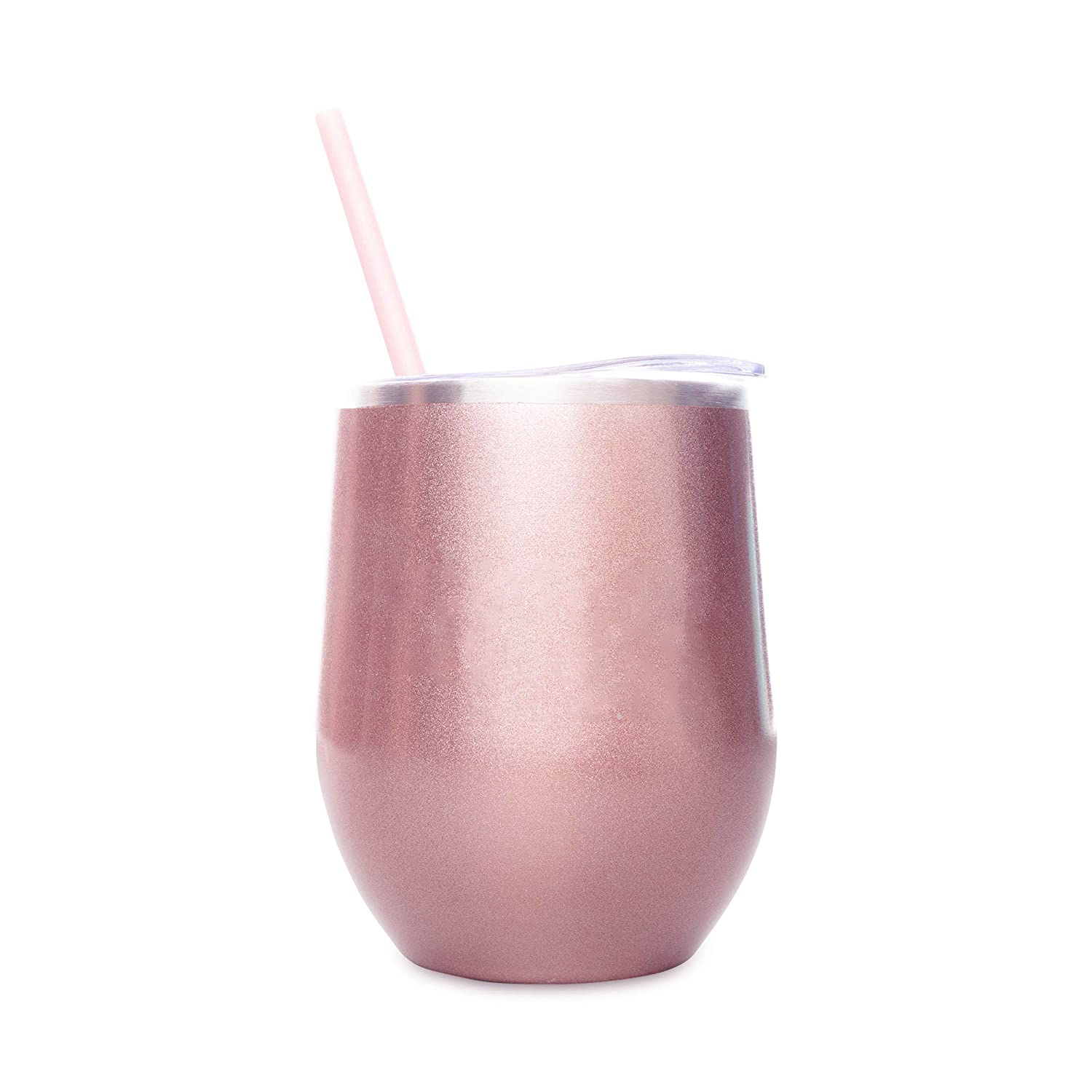 Rose Gold Stainless Steel Wine Tumbler Bulk With Lid And Straw