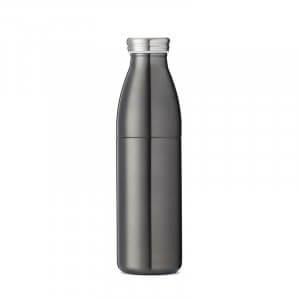 black stainless steel water bottle
