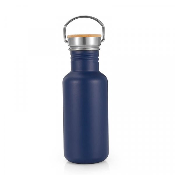 white stainless steel water bottle