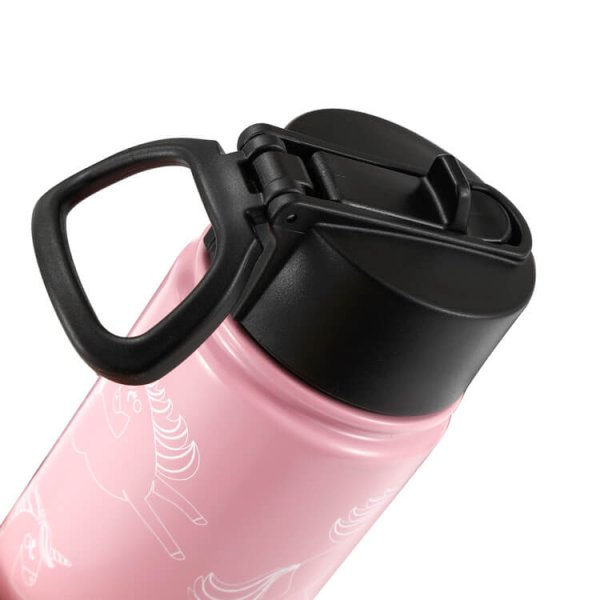 kids stainless steel water bottle with straw