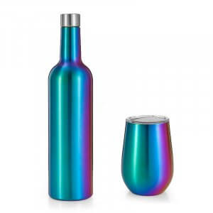 stainless steel wine bottle