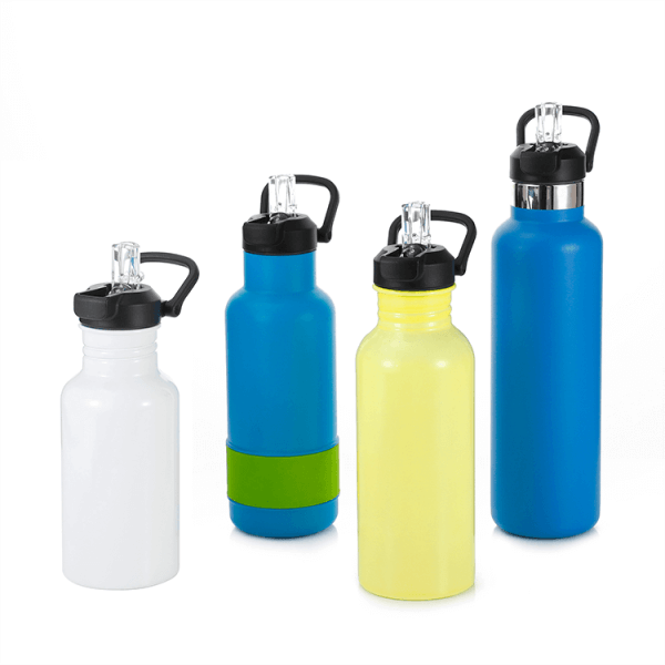 insulated bottle with straw