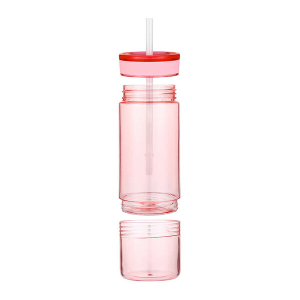 plastic bottle with straw 12